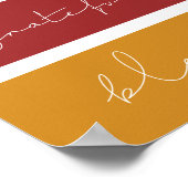 Poster Merci Grateful béni moderne Thanksgiving (Coin)