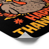 Poster Merci Grateful Bon thanksgiving Turke (Coin)