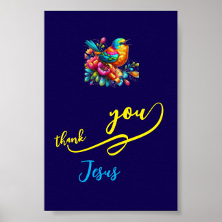 Poster Merci Jésus