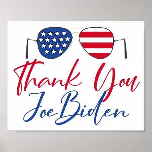 Poster Merci Joe Biden (Devant)