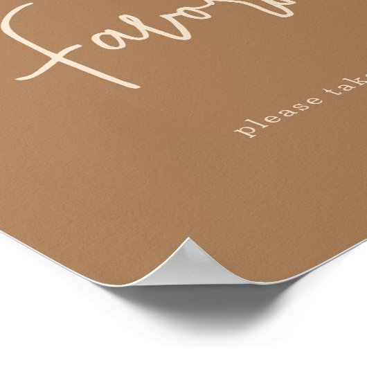 Poster Merci lapin simple / Favoris (Coin)