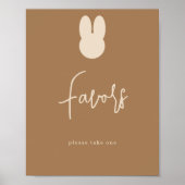 Poster Merci lapin simple / Favoris (Devant)