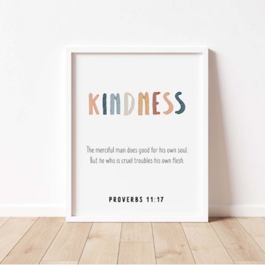 Poster Merci le fruit de l'affiche spirituelle