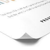 Poster Merci le fruit de l'affiche spirituelle (Coin)