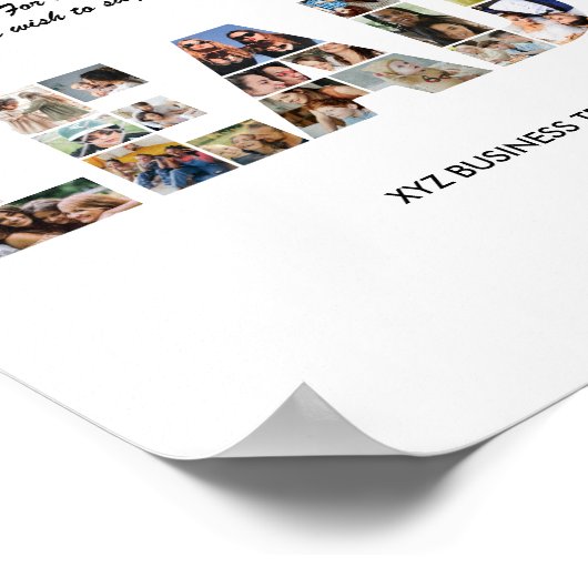 Poster Merci Leader Photo Collage Adieu Retraite (Coin)