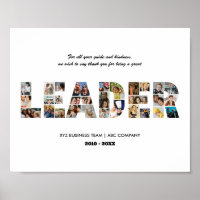 Merci Leader Photo Collage Adieu Retraite