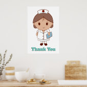 Poster Merci l'infirmière (Cuisine)