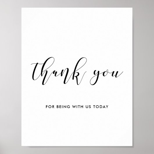 Poster Merci mariage (Devant)