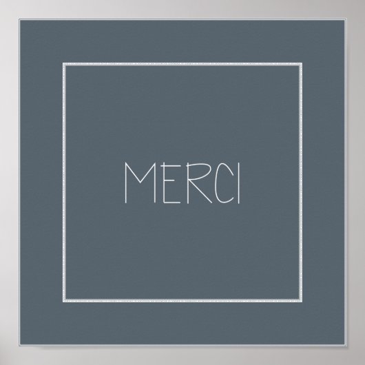 POSTER MERCI - MERCI (Devant)