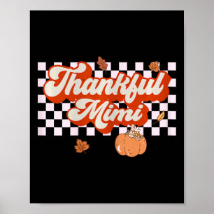 Poster Merci Mimi Retro Thanksgiving Fall Matching Fam
