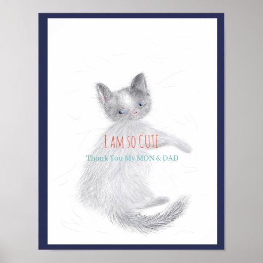 Poster Merci mon MON & DAD - Je suis tellement mignon -Ca (Devant)