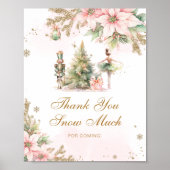 Poster Merci neige beaucoup hiver Onederland anniversaire (Devant)