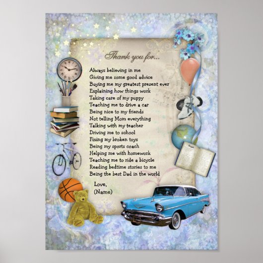 Poster Merci Papa (Devant)