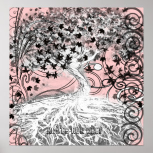 Poster Merci papa pour les racines