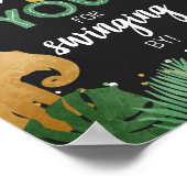 Poster Merci Pour La Balançoire Des Animaux Safari Annive (Coin)