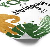 Poster Merci Pour La Balançoire Des Animaux Safari Annive (Coin)