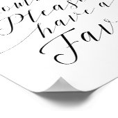 Poster Merci Pour Le Mariage À Venir Favor Signer (Coin)