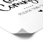 Poster Merci pour le panneau de table de préférence à ven (Coin)