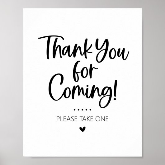 Poster Merci pour le panneau de table de préférence à ven (Devant)