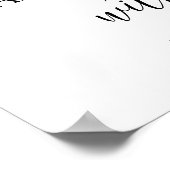 Poster Merci pour le signe de citrons de future mariée (Coin)