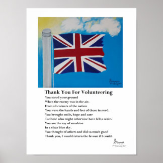 Poster Merci pour le volontariat