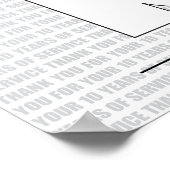 Poster Merci pour vos 10 Ans de Service (Coin)