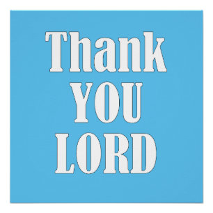 POSTER MERCI, SEIGNEUR,