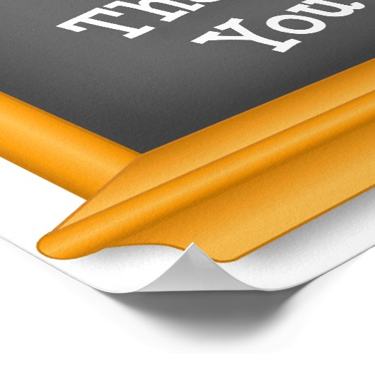 Poster Merci! Semaine de l'enseignant (Coin)