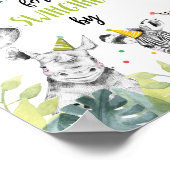 Poster Merci Swing By Safari Boy Signal Anniversaire (Coin)