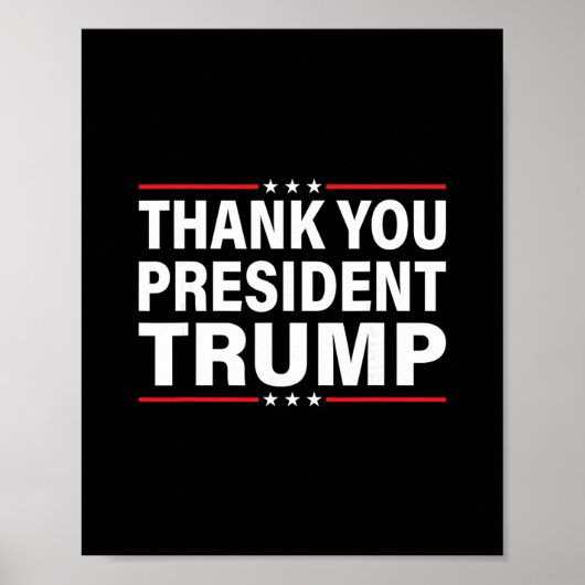 Poster Merci Trump (Devant)