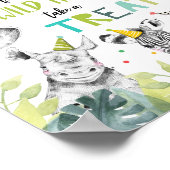 Poster Merci Wild Time Treat Safari Boy Signal d'annivers (Coin)