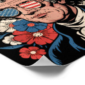 Poster Merde que demain Thomas Jefferson Funny Flo (Coin)