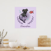 Poster Merdog, Mermaid Dog, Princess, Nursery Room (Cuisine)