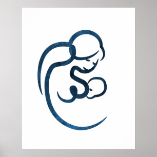 Poster Mère allaitante