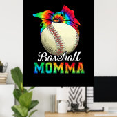 Poster Mère Art Baseball Momma Anniversaire (Bureau à domicile)