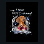 Poster Mère Art Dachshund Mama Anniversaire<br><div class="desc">Mère Art Dachshund Mama Anniversaire</div>