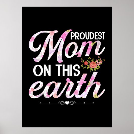 Poster Mère Art Fier Maman Sur Terre (Devant)