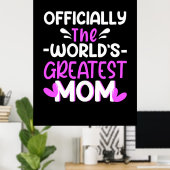 Poster Mère Art Le Monde Plus Grande Maman (Bureau à domicile)