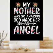 Poster Mère Art Ma Mère Un Ange (Cuisine)