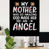 Poster Mère Art Ma Mère Un Ange (Bureau à domicile)