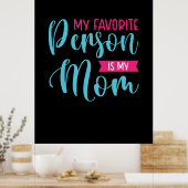 Poster Mère Art Ma Personne Préférée Est Ma Mère (Cuisine)