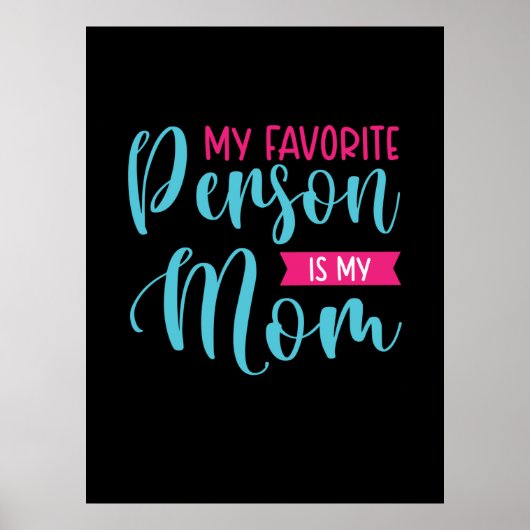 Poster Mère Art Ma Personne Préférée Est Ma Mère (Devant)