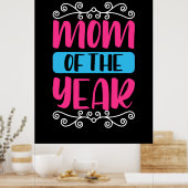 Poster Mère Art Maman De L'Année (Cuisine)