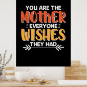 Poster Mère Art Tu Es La Mère Qu'Ils Veulent (Cuisine)
