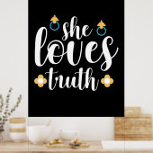 Poster Mère Cadeau Elle Aime La Vérité (Cuisine)