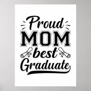 Poster Mère Cadeau Fier Maman Meilleur Diplôme