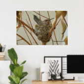 Poster Mère Colibri - Imprimer/Poster (Bureau à domicile)