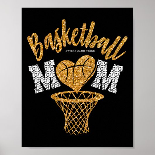 Poster Mère de basket-ball Mère Leopard Basketball Senior (Devant)