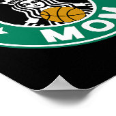 Poster Mère de basket-ball pour femmes Mère de la joueuse (Coin)