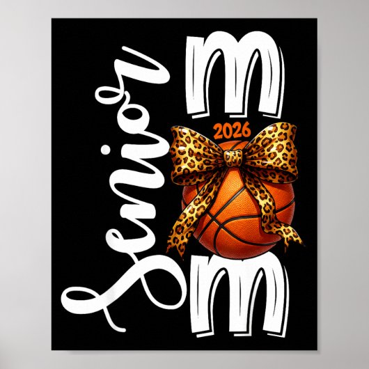 Poster Mère de basketteur senior promotion 2026 (Devant)